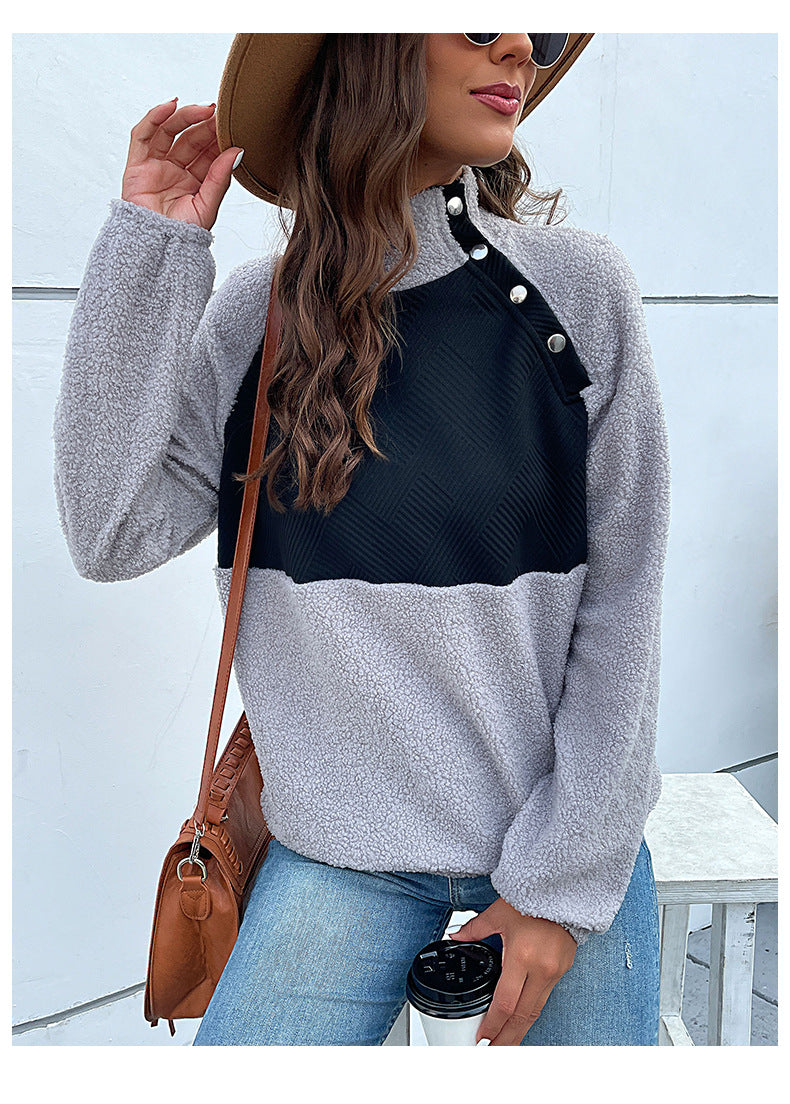 Autumn Winter Clothing Women Clothing Long Sleeve Fleece Sweatshirt