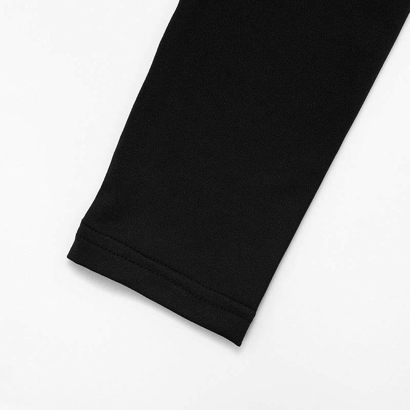 Women Autumn Solid Color Elegant Slim Deep V Plunge Long Sleeve Horn Long Conjoined Trousers
