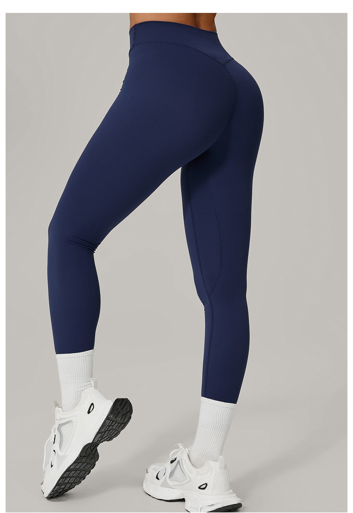 Invisible Pleated Quick Drying Fitness Pants Breathable Outer Wear Tight Sports Pants High Waist Hip Lift Yoga Pants