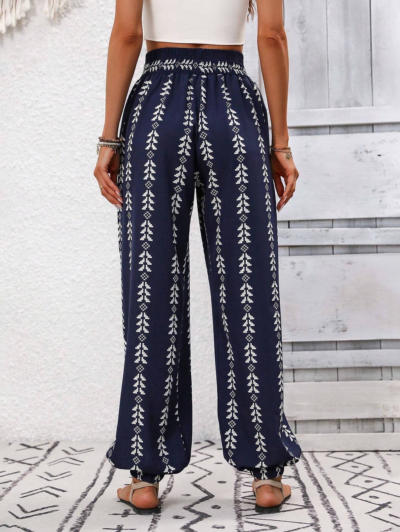 Women Clothing Spring Summer Mesh Wide Leg Knickerbockers Casual Pants