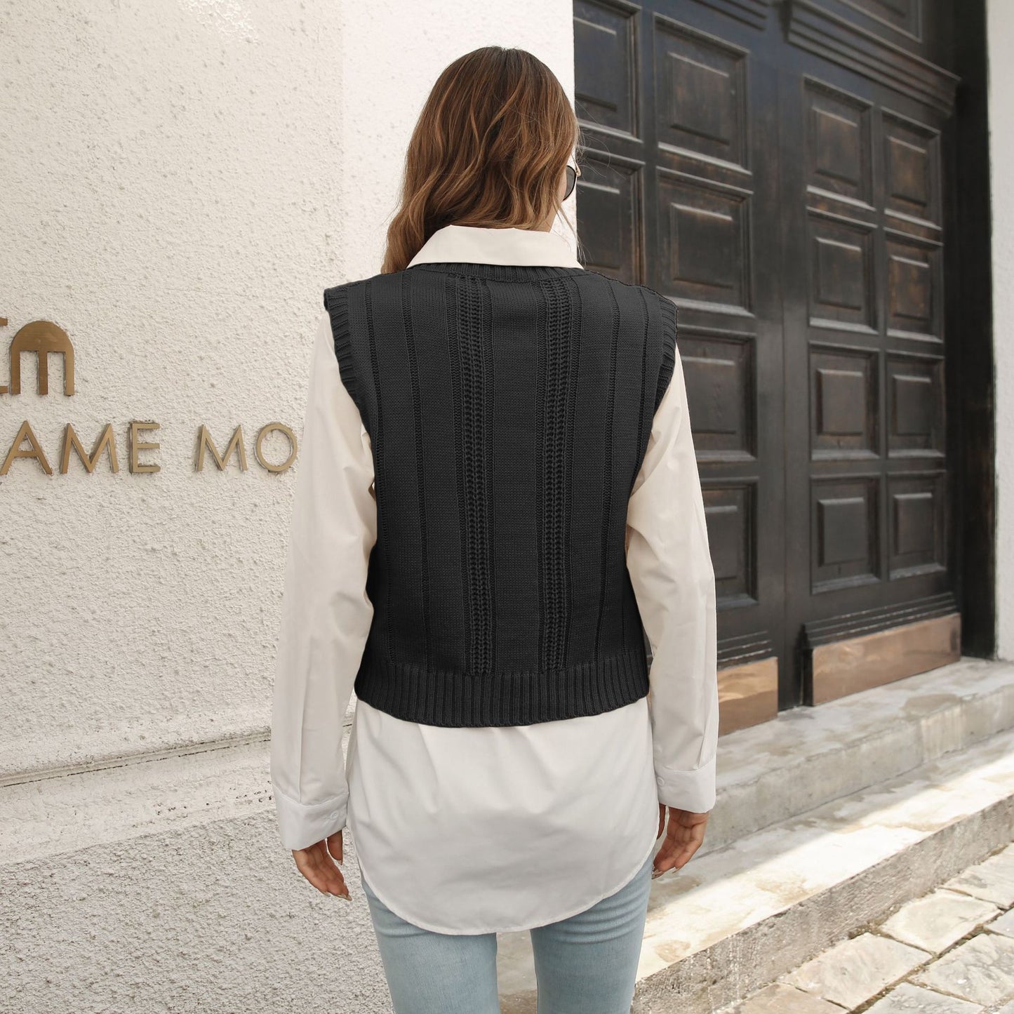 Popular Vest Sweater Women Vest Autumn Winter Knitwear Sweater
