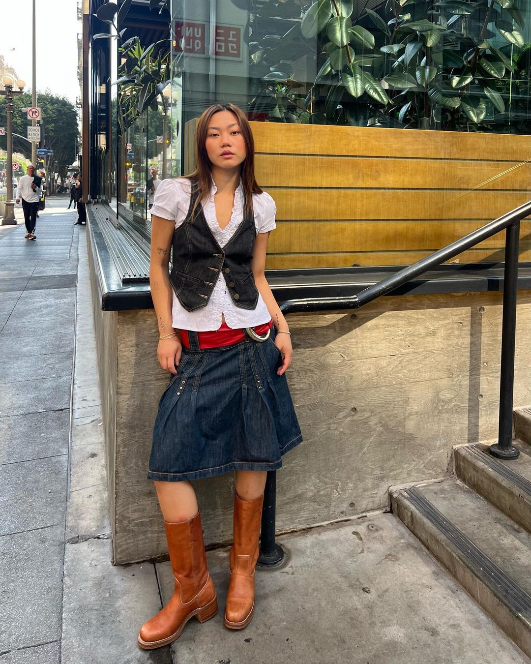 Slim Denim Vest For Women