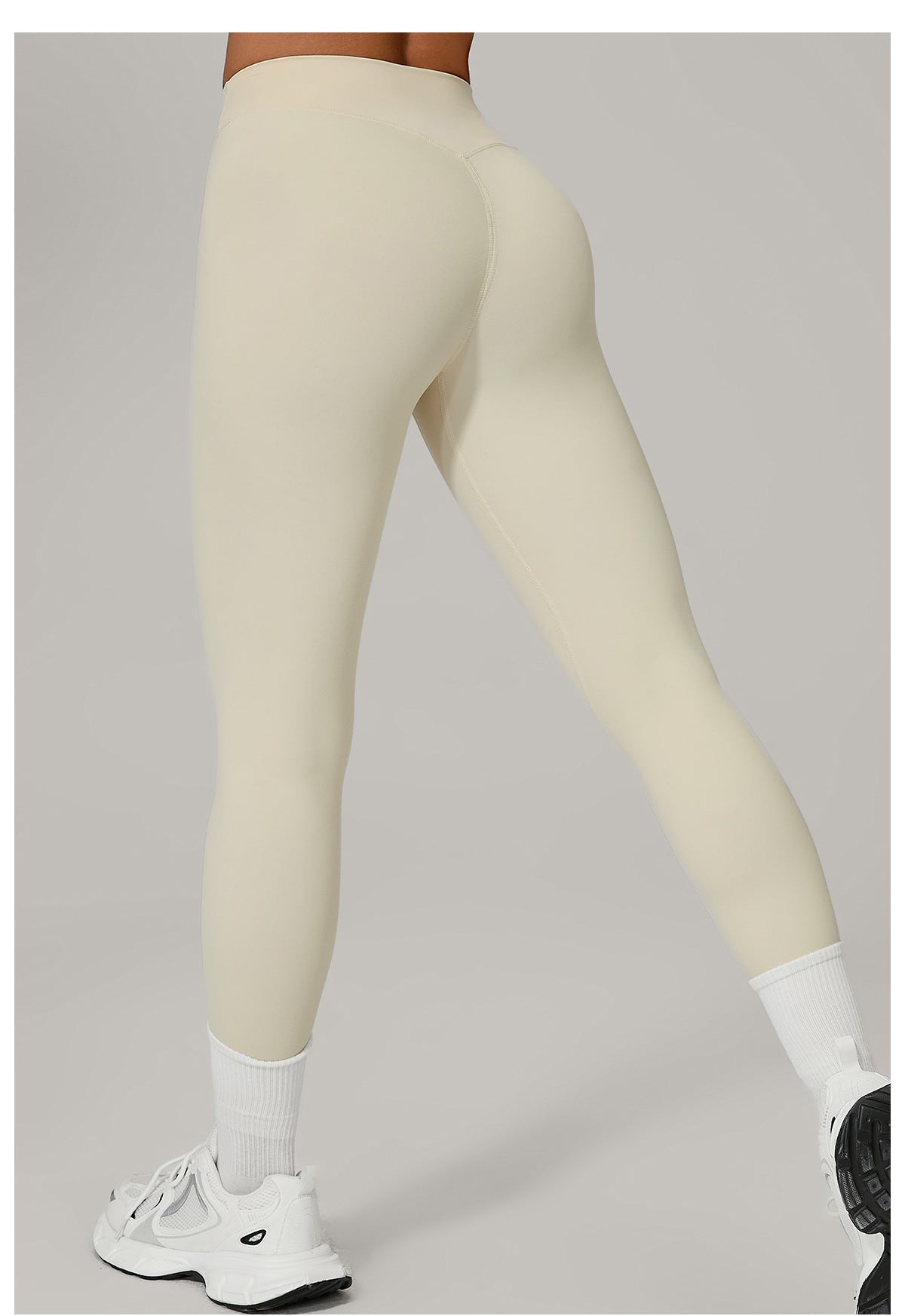 Invisible Pleated Quick Drying Fitness Pants Breathable Outer Wear Tight Sports Pants High Waist Hip Lift Yoga Pants