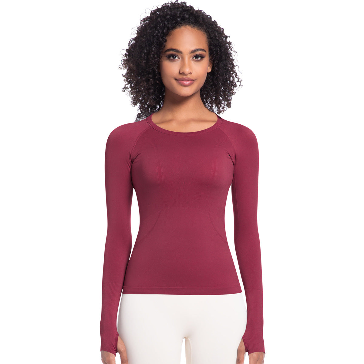 Arrival Women Long Sleeve round Neck Exercise T shirt Running Fitness Top Skin Friendly Slim Breathable Yoga Long Sleeve