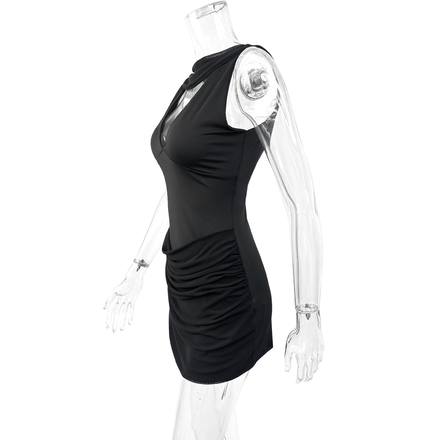 Summer Suspender Sleeveless Halter Dress Sexy Lacing Slim Fit Sheath Dress