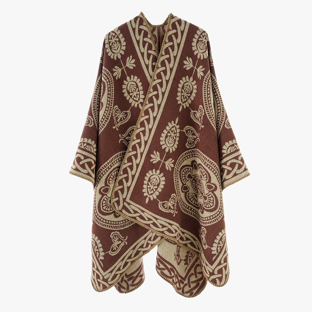 Shawl Women High Grade Korean Loose Cheongsam Outer Shawl Winter Shawl