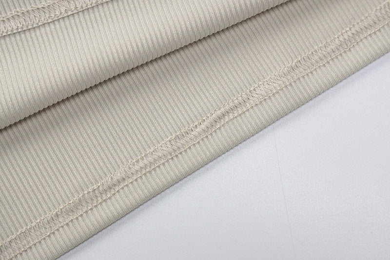 Spring Arrival off-the-Neck Rib Women