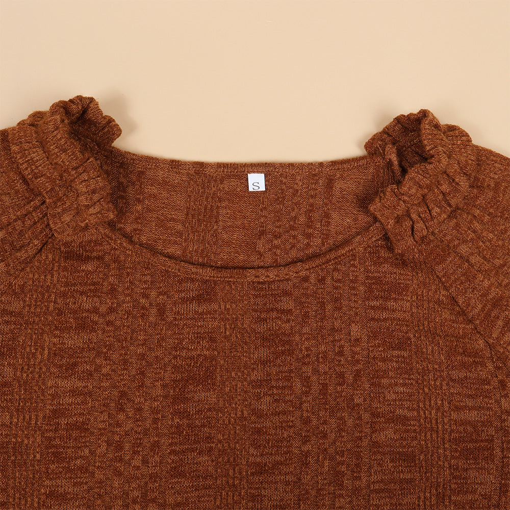 Arrival Sweater Autumn Winter Lightweight Casual Long Sleeved Round Neck Pullover