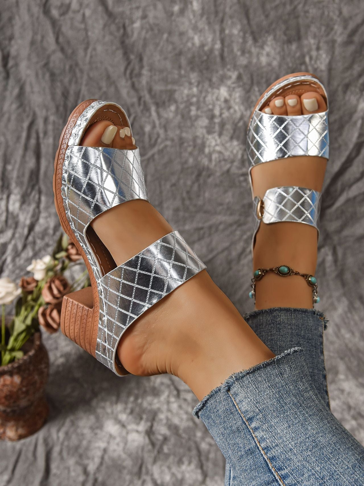 Summer High Heel Slippers Women Platform Slippers Women Shoes