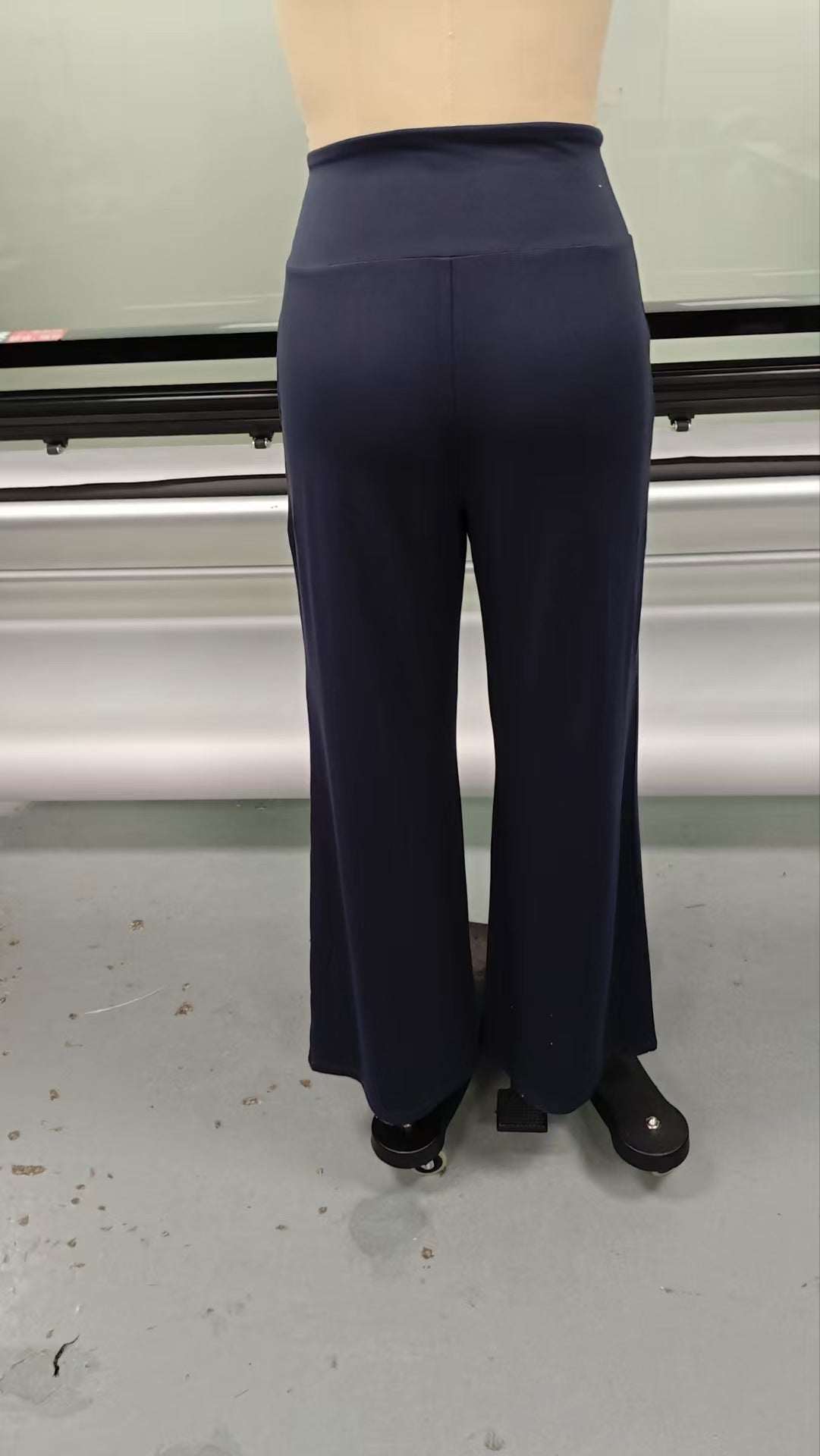 Tied High Waist Straight Leg Pants Autumn Winter Ladies Wide Leg Casual Trousers Drape Sports Yoga Pants