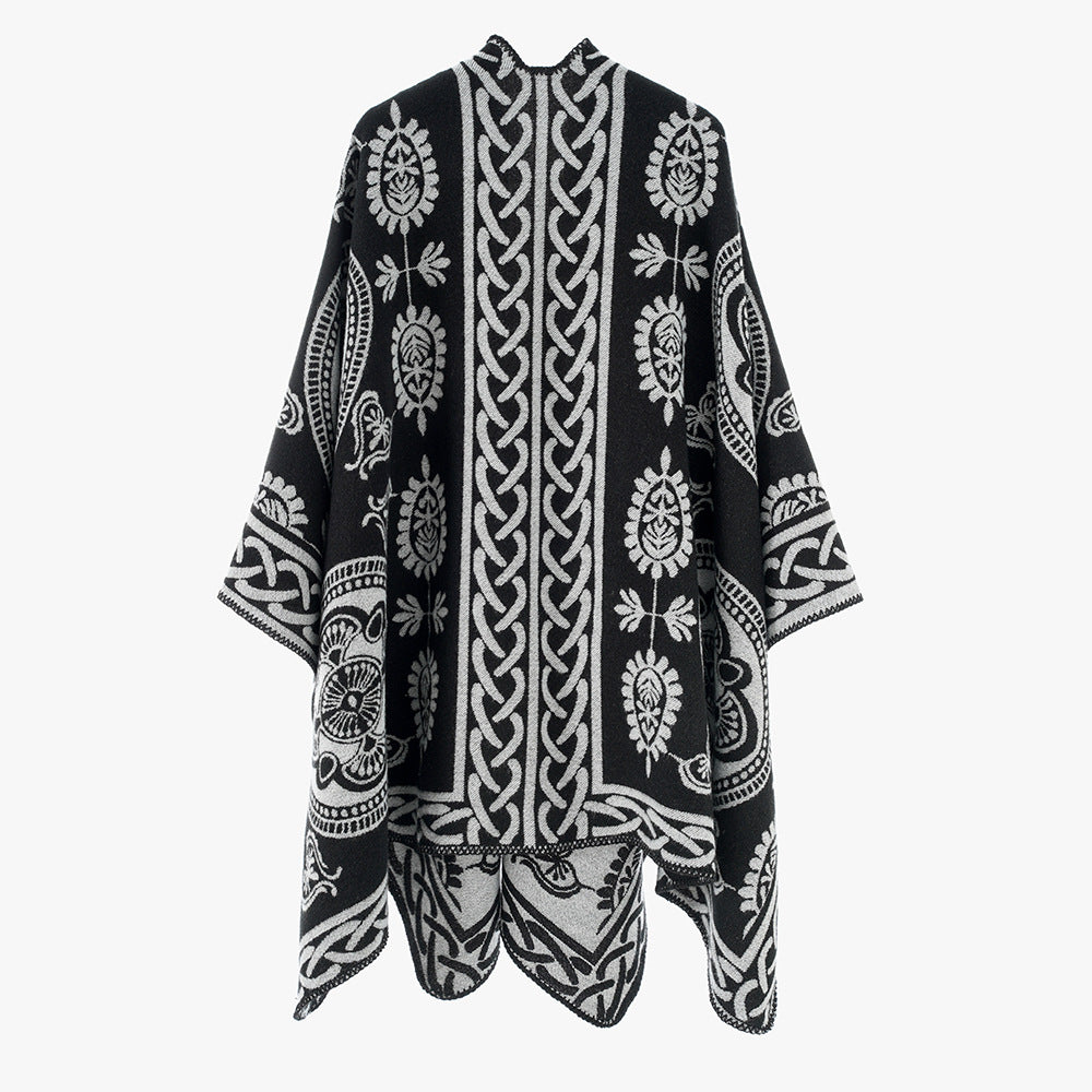 Shawl Women High Grade Korean Loose Cheongsam Outer Shawl Winter Shawl