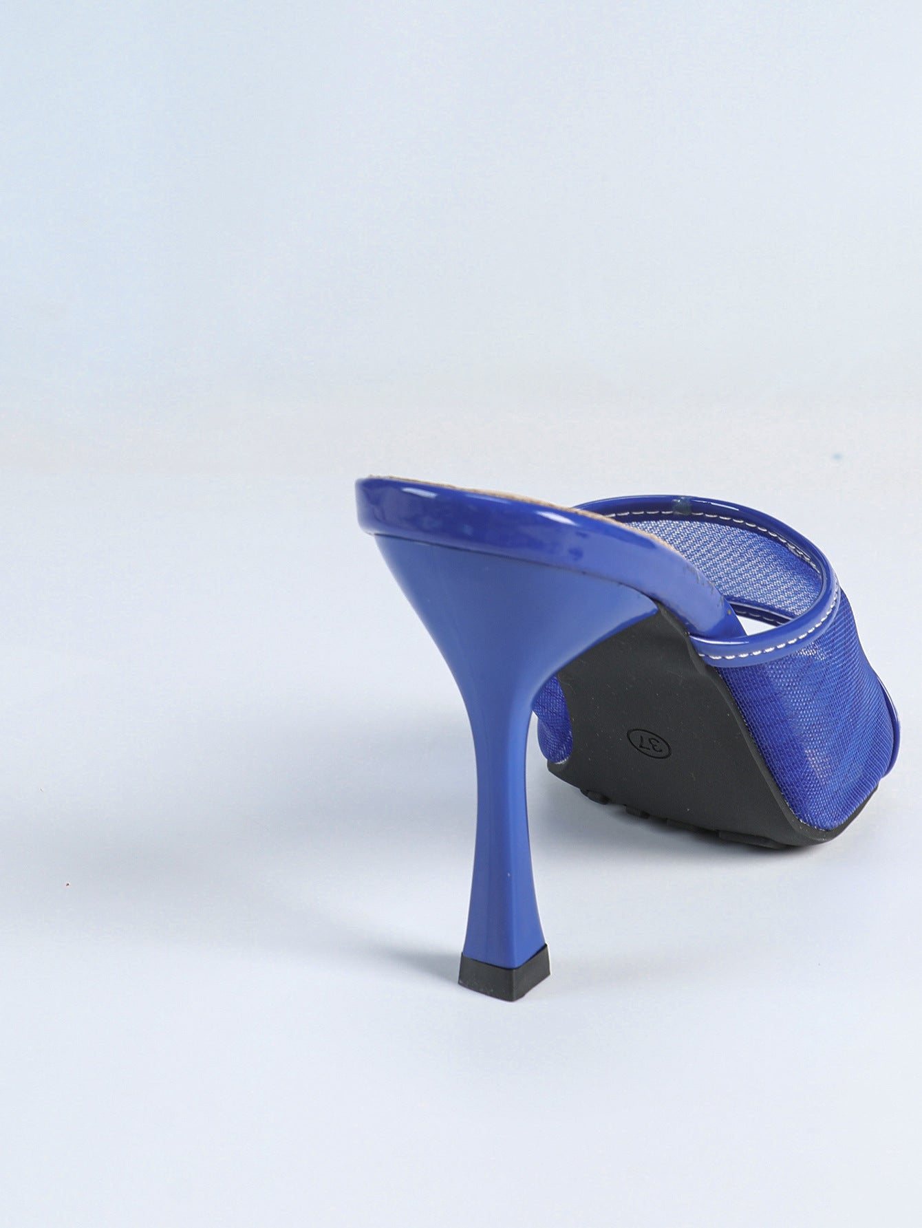 Mesh Sandals Square Toe Open Toe Wedge Heel High Heel Women Shoes Outdoor Slippers