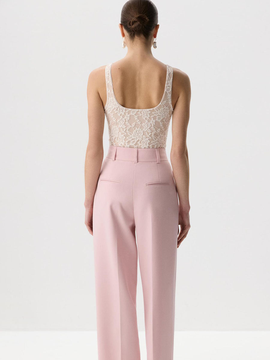 Sexy Back Cutout Lace Stitching Beautiful Back Tank Top Slim Fit Inner Wear Base