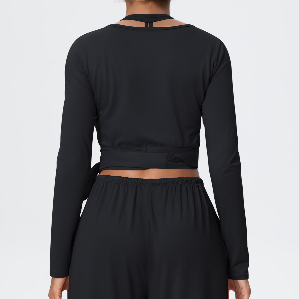 Brushed Yoga Long Sleeve Strap Personalized Yoga Clothes Outdoor High Grade Sports Fitness Clothes