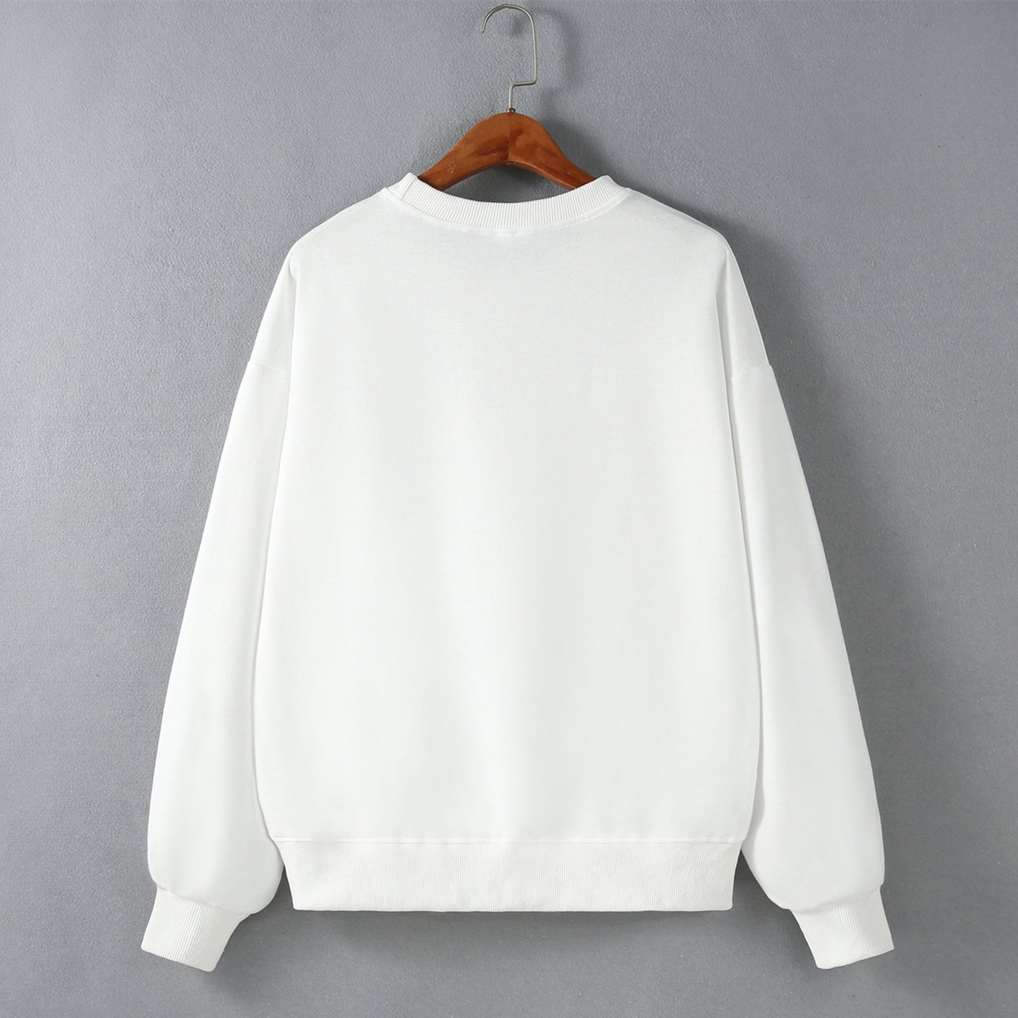 Street Hipster Drop Shoulder Loose Long Sleeve Sweatershirt Wome Top Autumn Winter