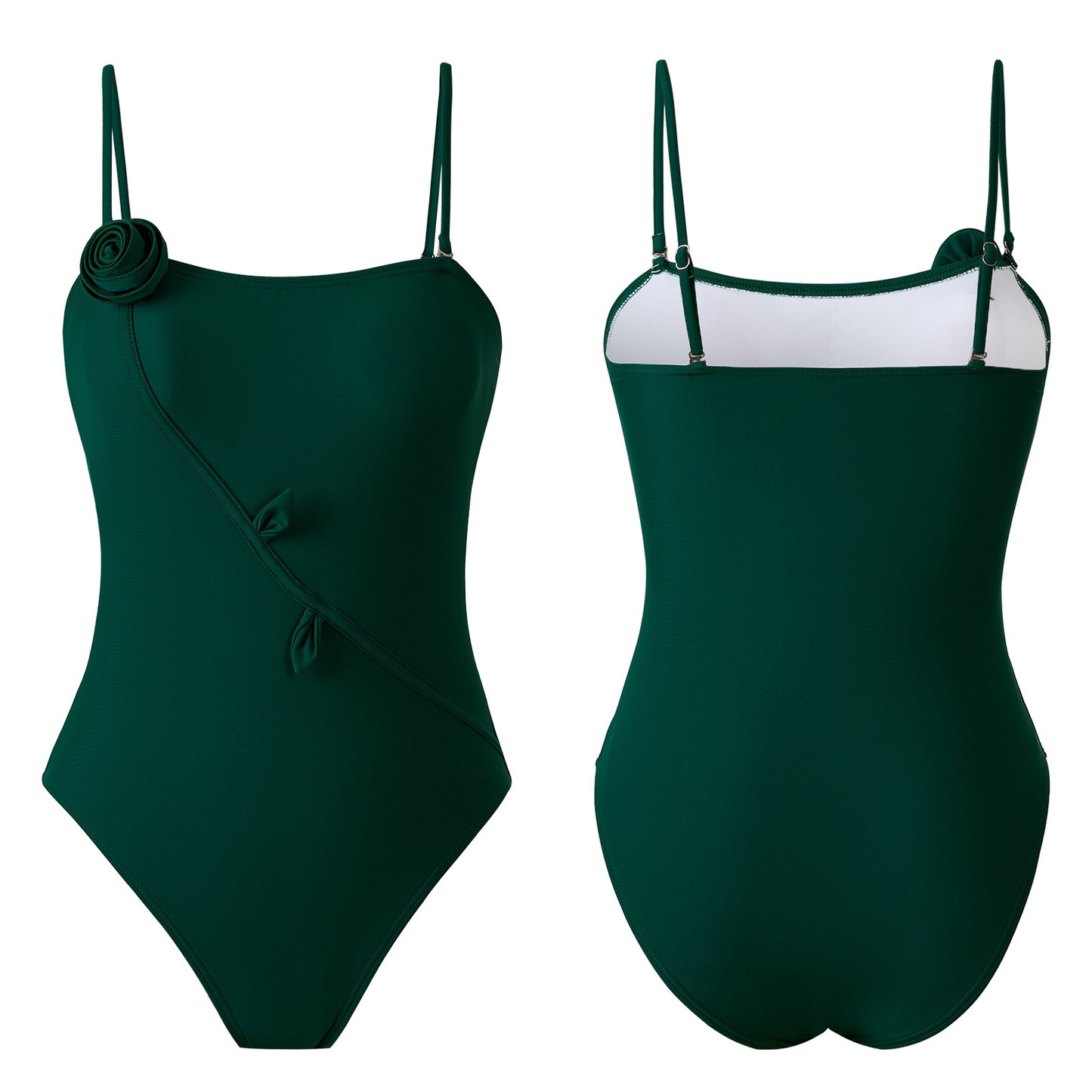 3D Three Dimensional Floral One Piece Swimsuit Women Sexy Dress Swimsuit Outfit