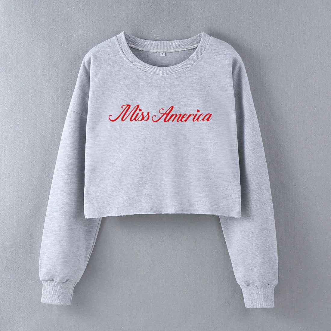 Street Hipster Sexy Women Top Short Long Sleeve Sweatshirt Autumn