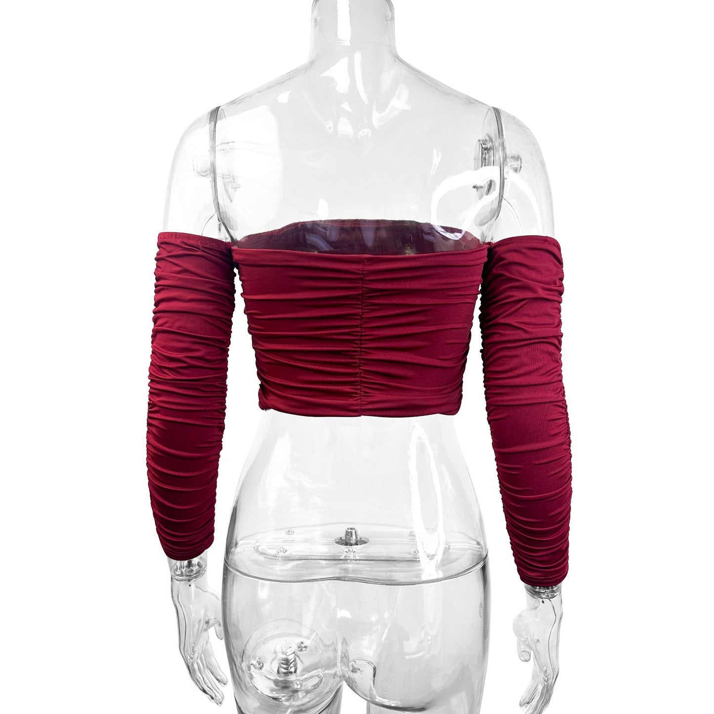 Sexy off Shoulder Top Summer Women Clothing Detachable Raglan Sleeve Top