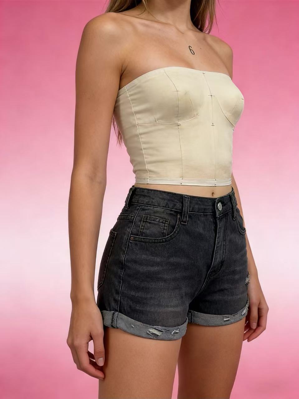 Slim Sexy Slim Fit Ripped Tassel Women Denim Shorts