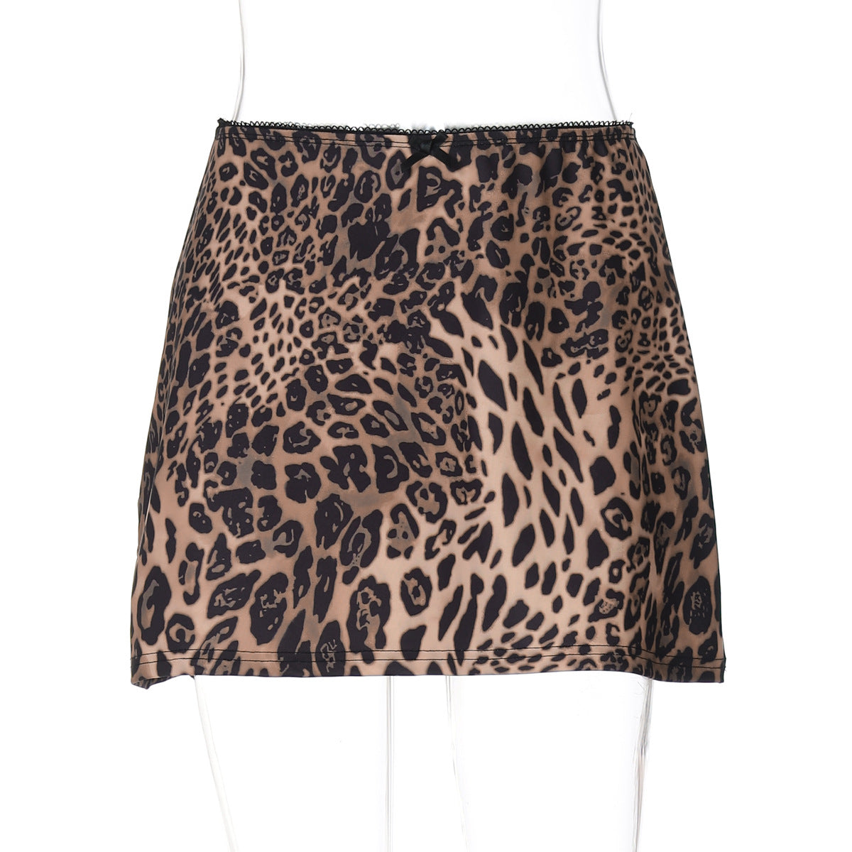 Summer Sexy Leopard Print Printed Short Skirt Stylish Simple Skirt