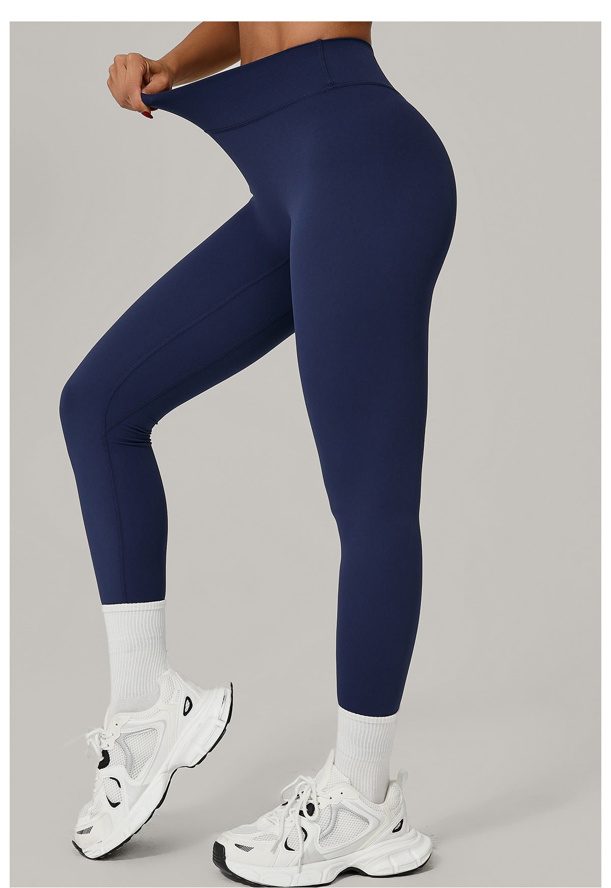 Invisible Pleated Quick Drying Fitness Pants Breathable Outer Wear Tight Sports Pants High Waist Hip Lift Yoga Pants