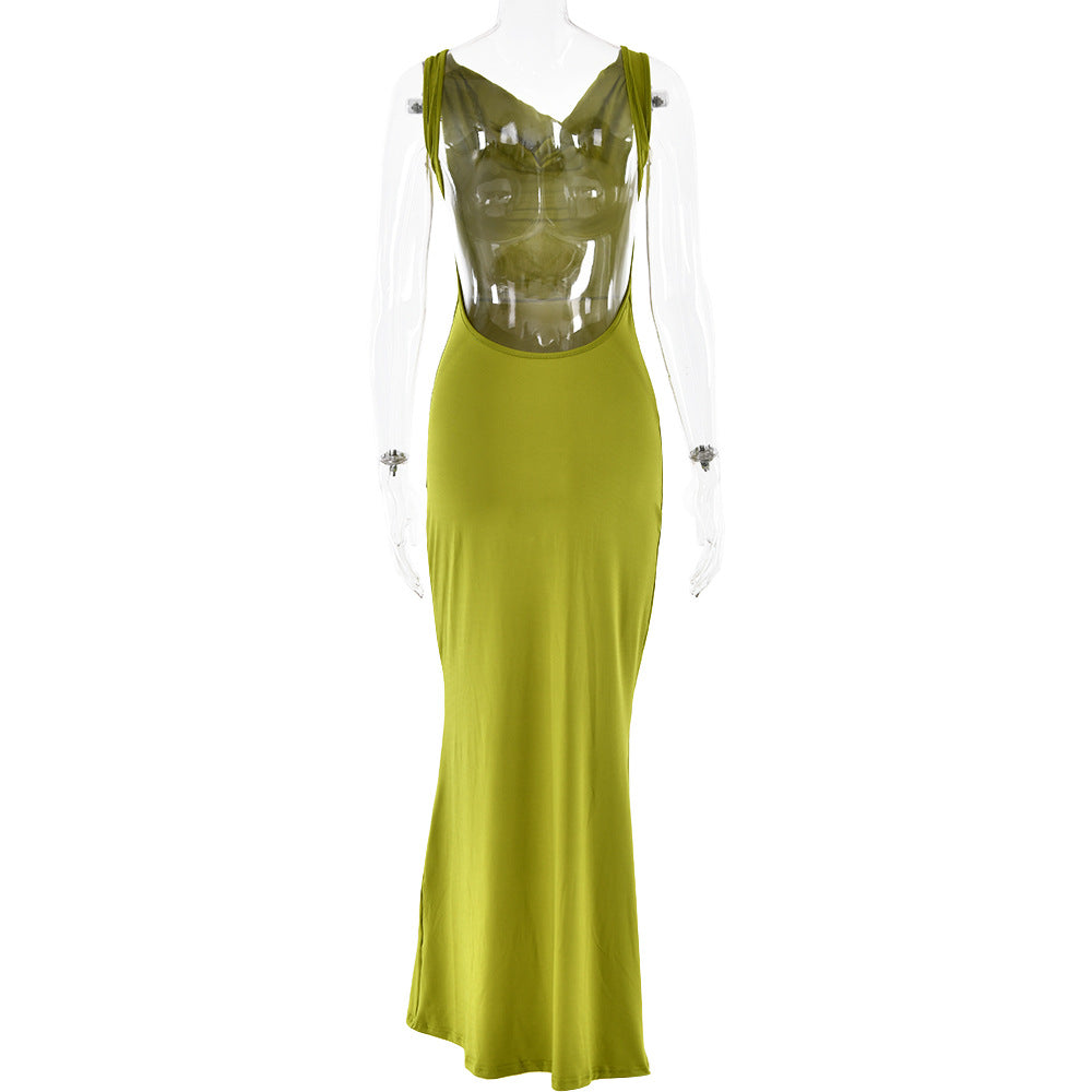 Cami Dress Sexy Sleeveless Backless Slim Fit Dress
