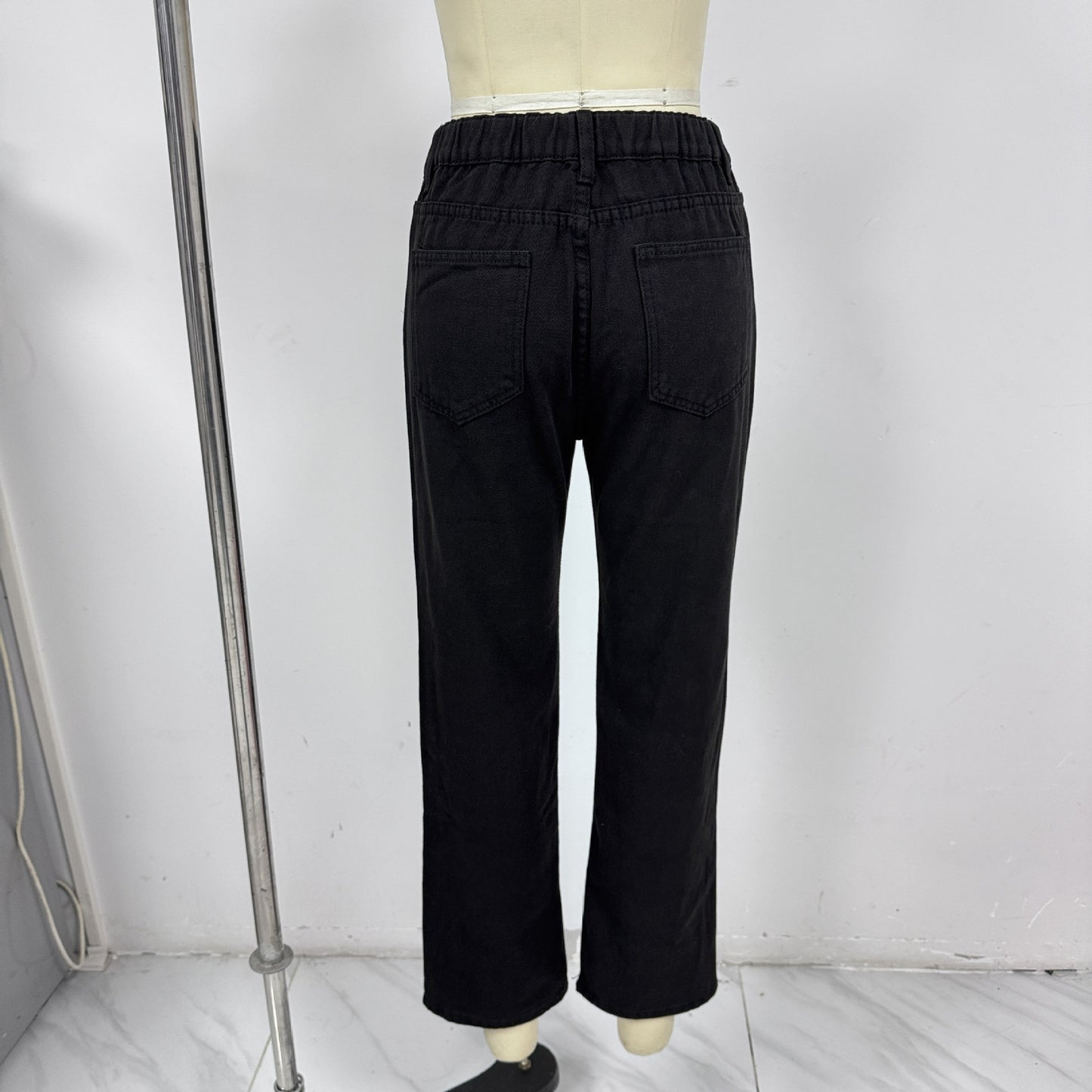High Waist Wide Leg Jeans Women Slimming Straight Retro Drape