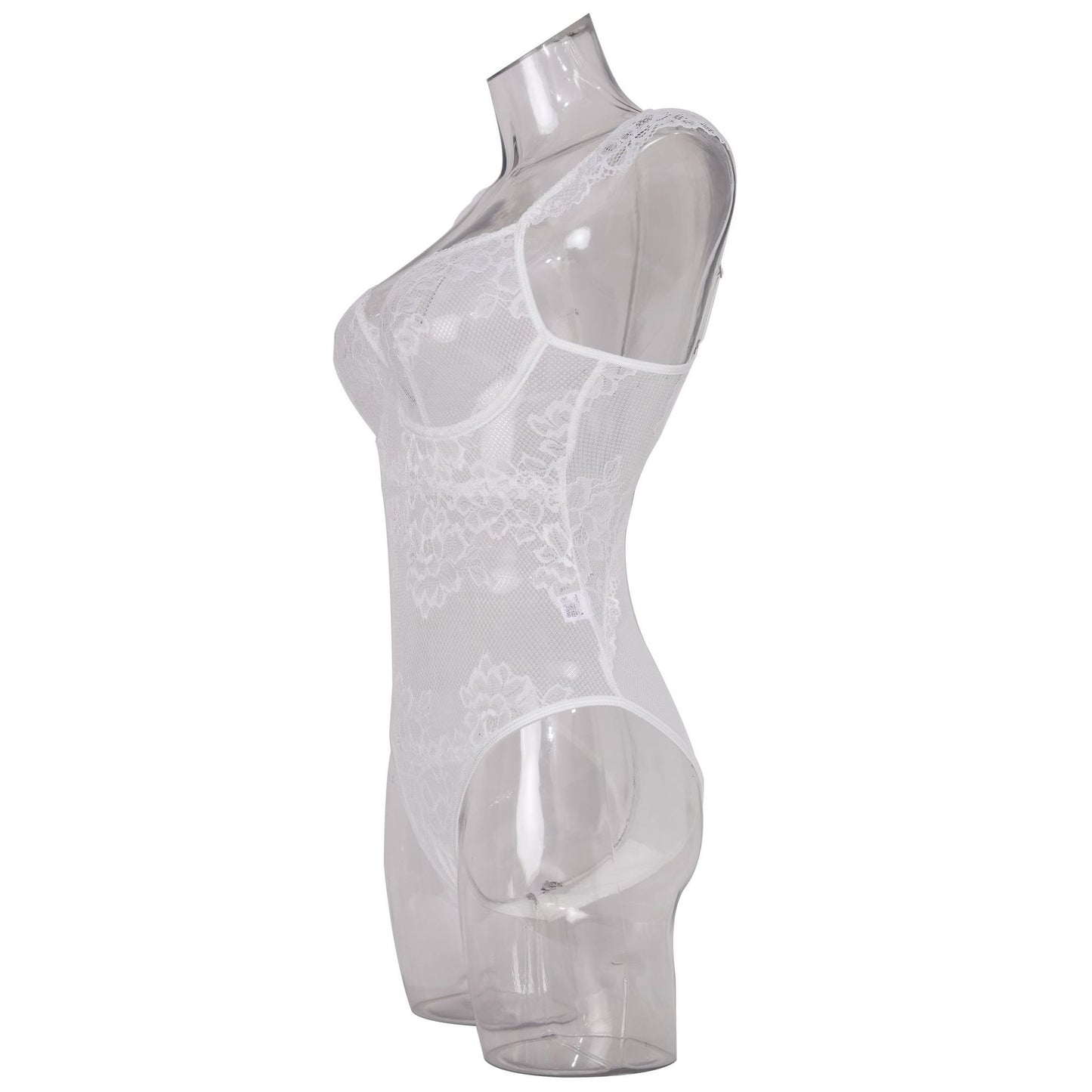 Sexy Lace Steel Ring See through Push up Solid Color Slimming Thin Comfortable Jumpsuit Sexy Lingerie