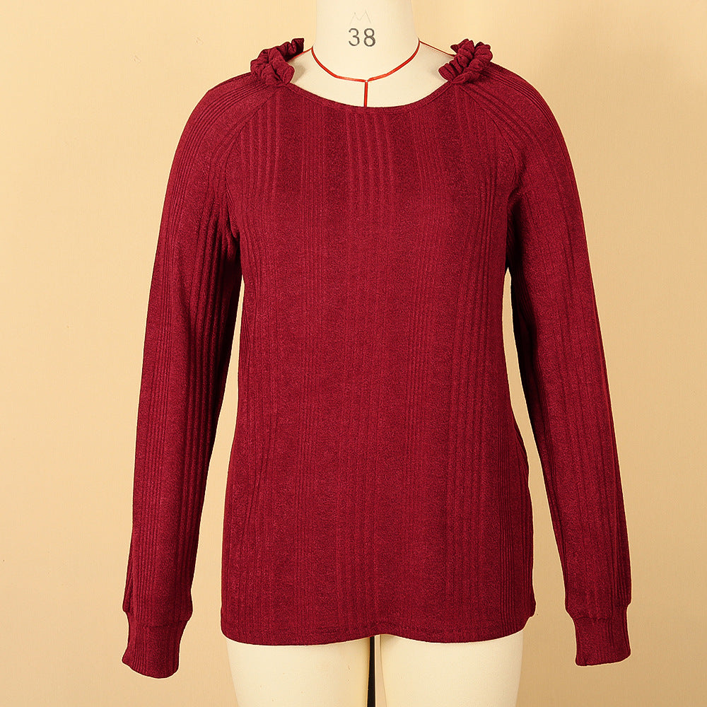 Arrival Sweater Autumn Winter Lightweight Casual Long Sleeved Round Neck Pullover
