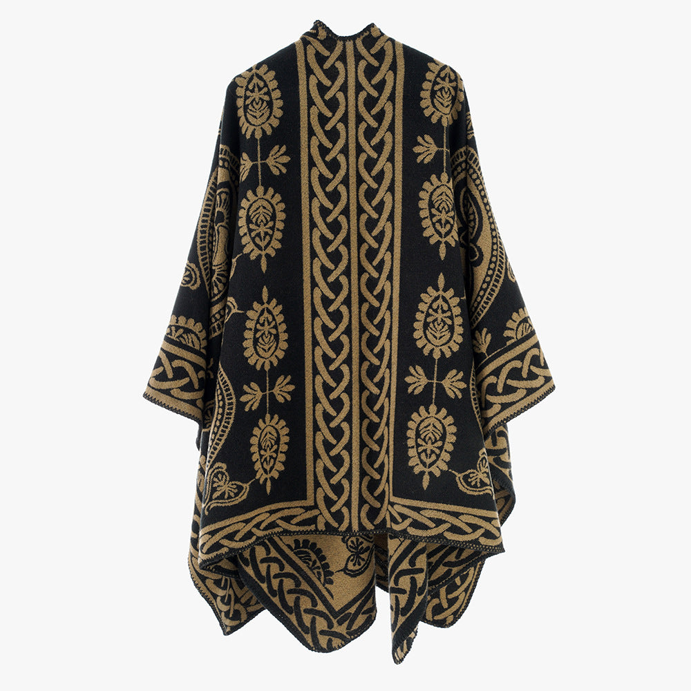 Shawl Women High Grade Korean Loose Cheongsam Outer Shawl Winter Shawl