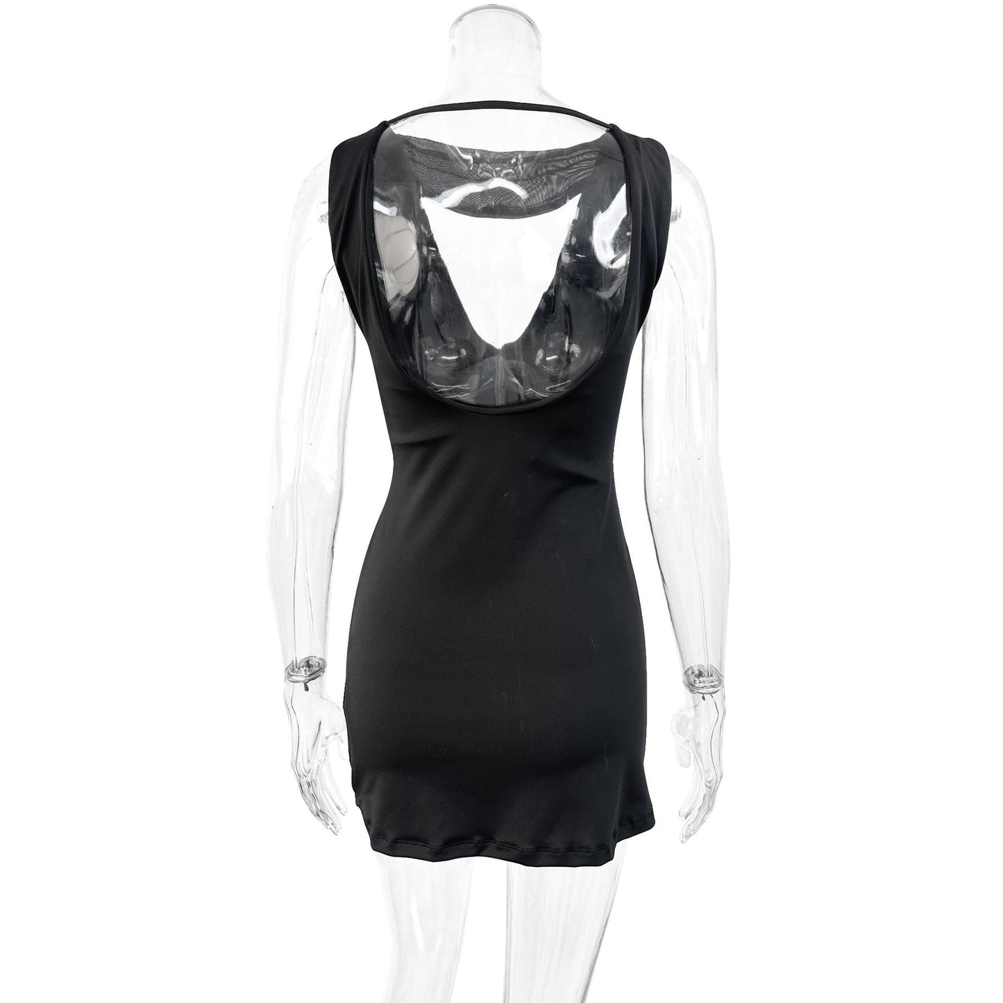 Summer Suspender Sleeveless Halter Dress Sexy Lacing Slim Fit Sheath Dress
