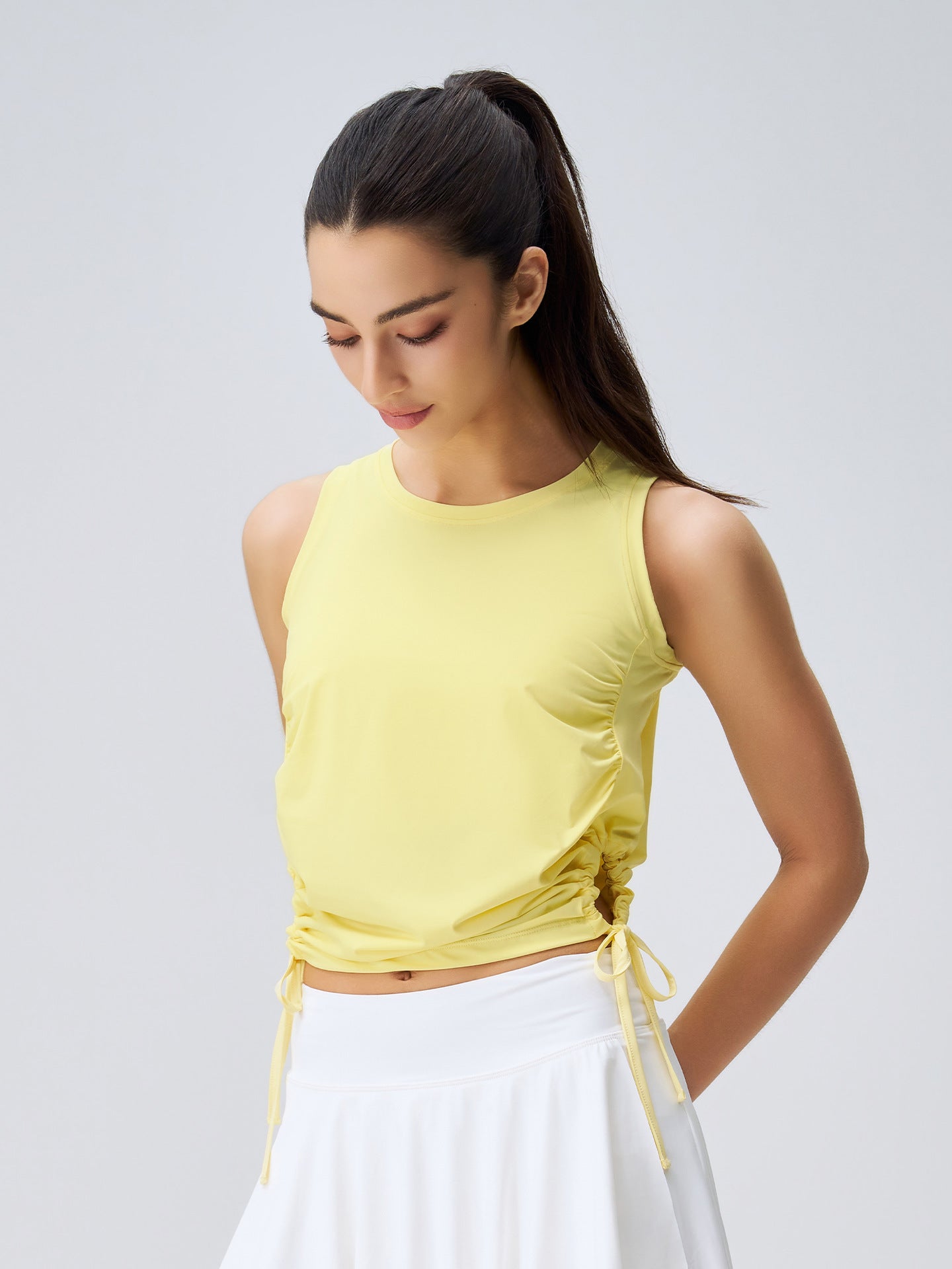 Yoga Wear Women Spring Summer Sun Protection Top Professional High End Fashionable Workout Clothes Vest Women Quick Drying Sports Blouse