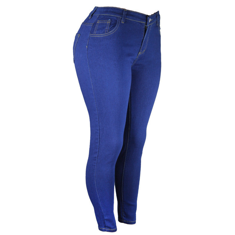 Slim Fit Fashionable Denim Trousers Women