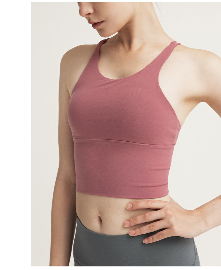 Shockproof Running Push up Sports Bra Women Workout Beauty Back Quick-Drying Yoga Vest Sports Bra