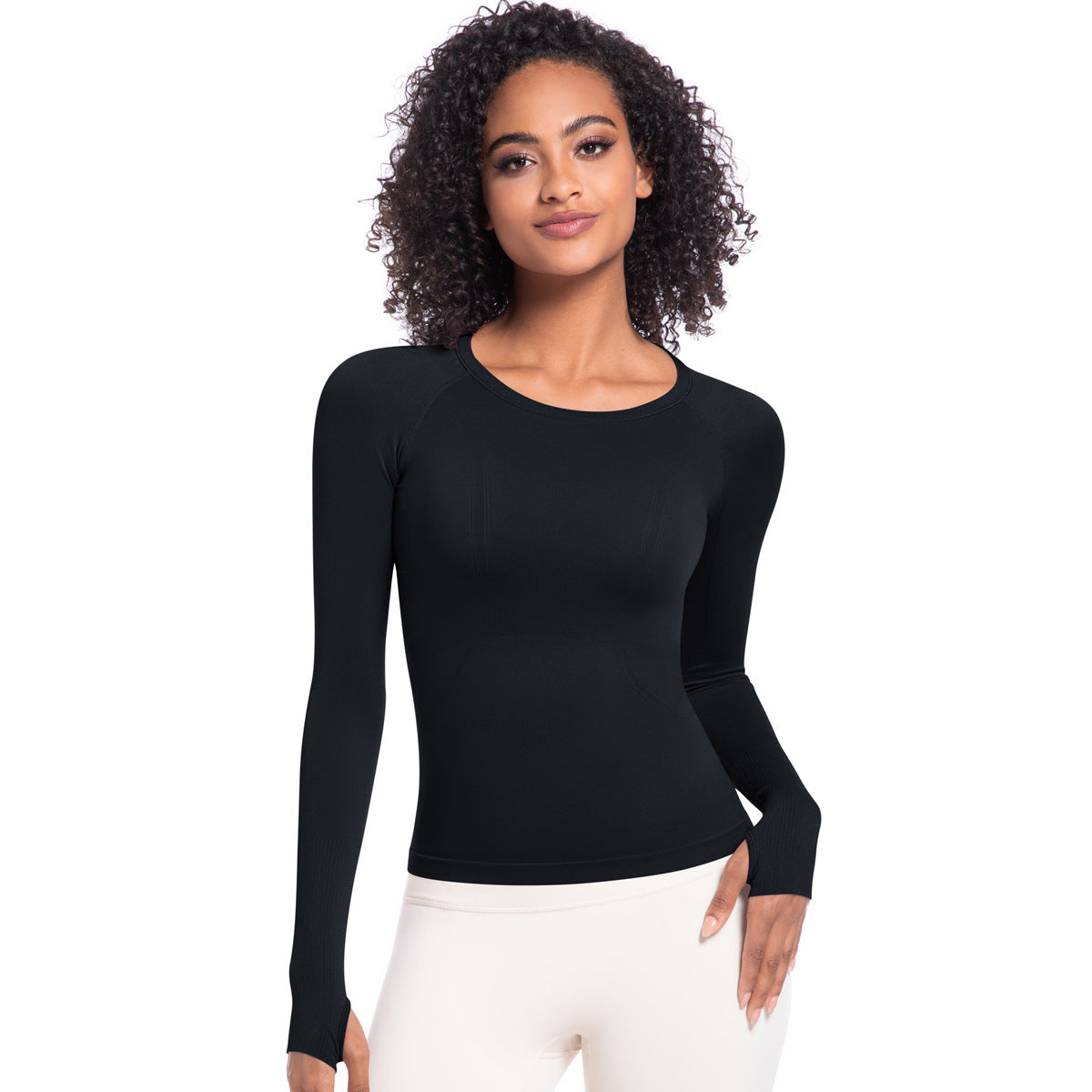 Arrival Women Long Sleeve round Neck Exercise T shirt Running Fitness Top Skin Friendly Slim Breathable Yoga Long Sleeve