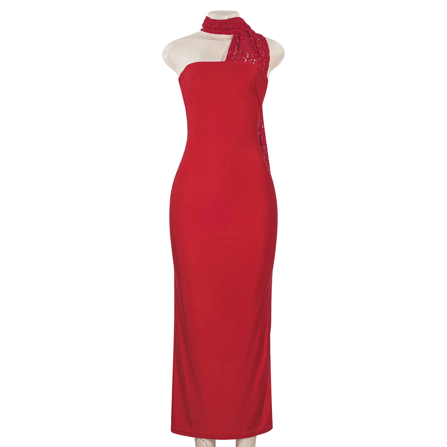 Spring Niche Sexy Tube Top Tight Halter Sheath Dress Cocktail Party Catwalk