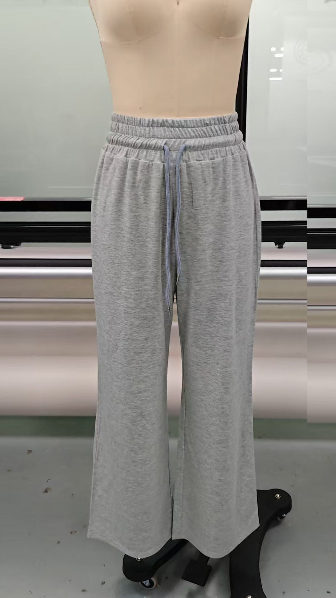 Autumn Winter Solid Color Women Clothes Casual Pants Loose Slimming Wide Leg Pants Office Trousers