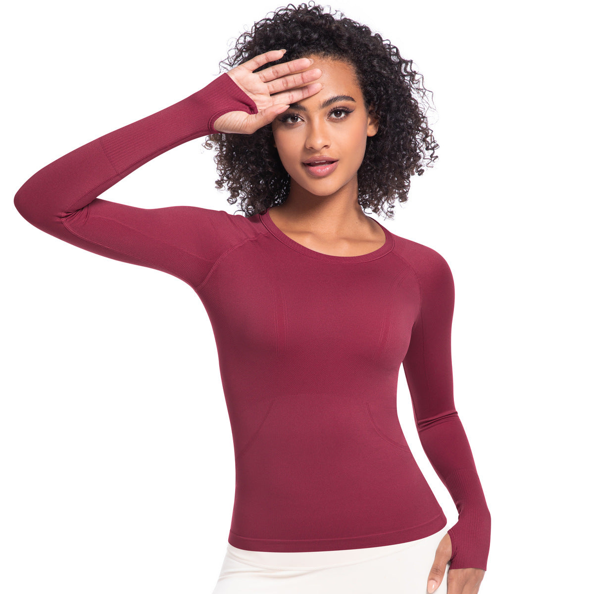 Arrival Women Long Sleeve round Neck Exercise T shirt Running Fitness Top Skin Friendly Slim Breathable Yoga Long Sleeve