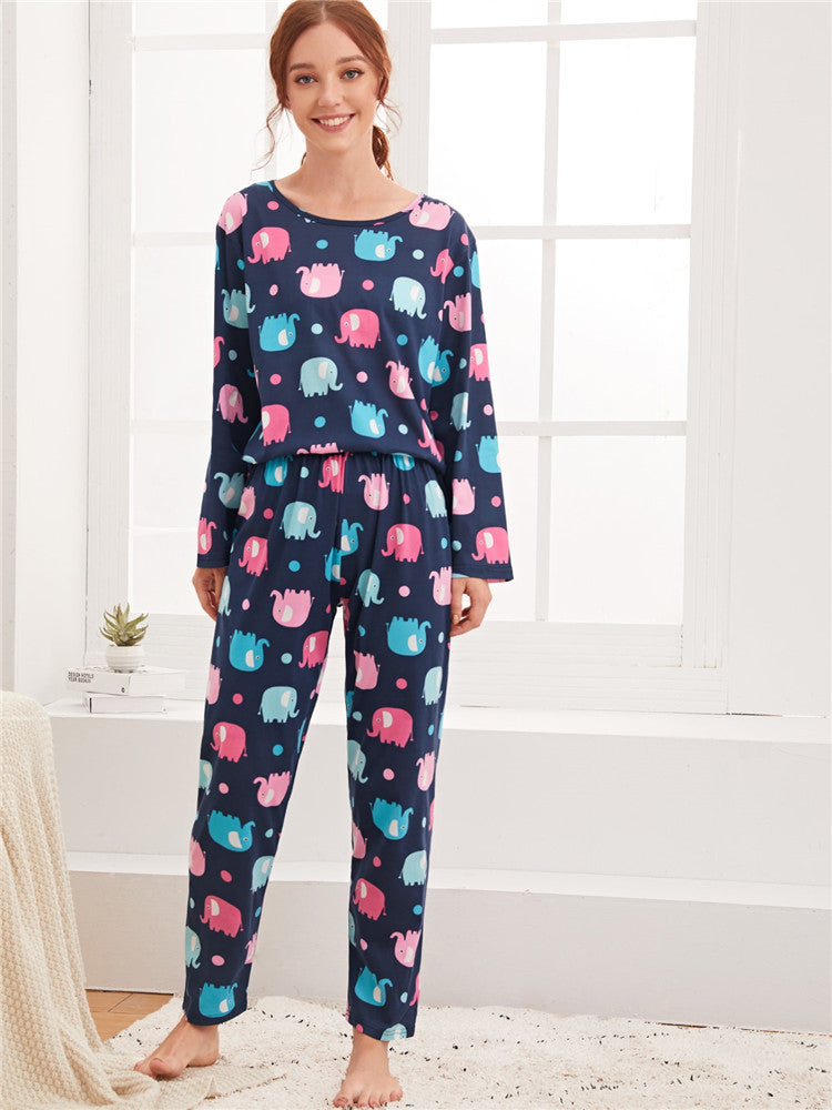Home Wear Suit Pajamas Women Wear Eye Mask Three-Piece Set