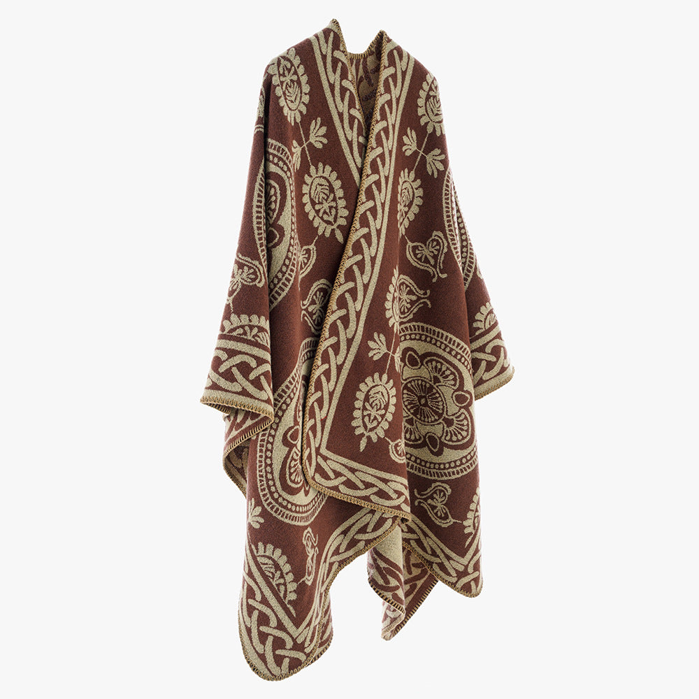 Shawl Women High Grade Korean Loose Cheongsam Outer Shawl Winter Shawl