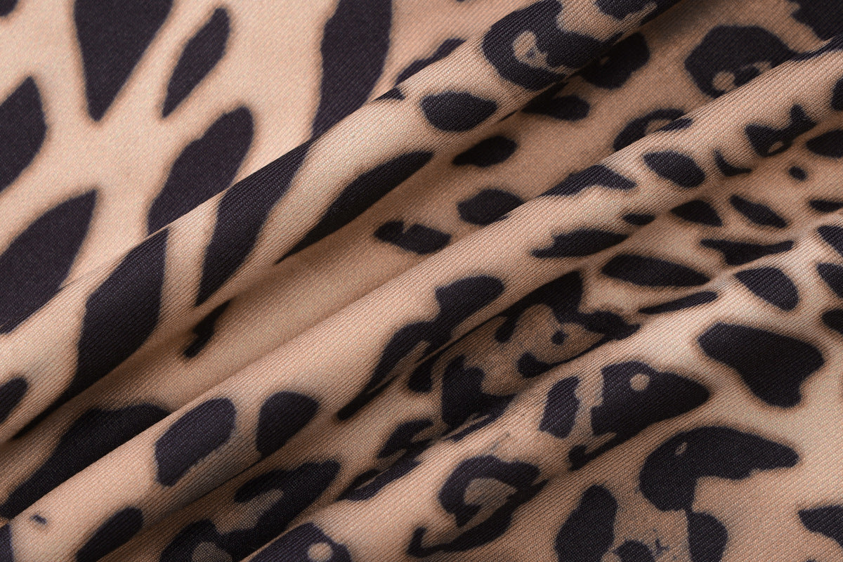 Summer Sexy Leopard Print Printed Short Skirt Stylish Simple Skirt