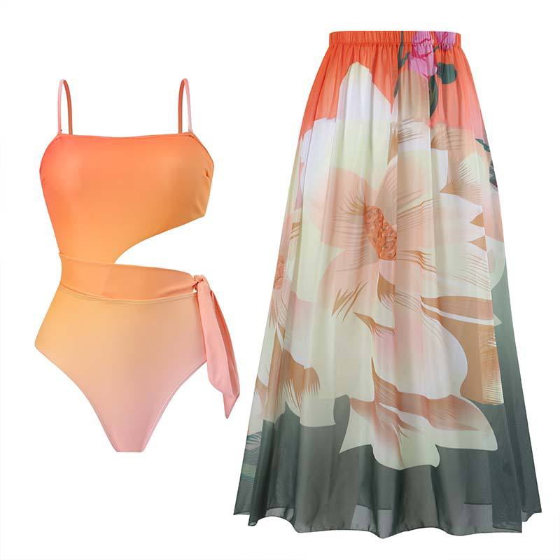 Gradient Suit-Long Skirt