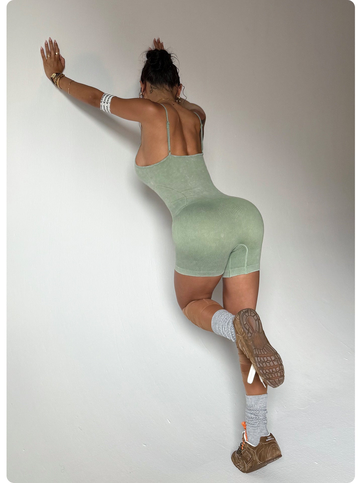 Yoga Jumpsuit Hip Lifting Outdoor Sports Fitness One Piece Backless Corset