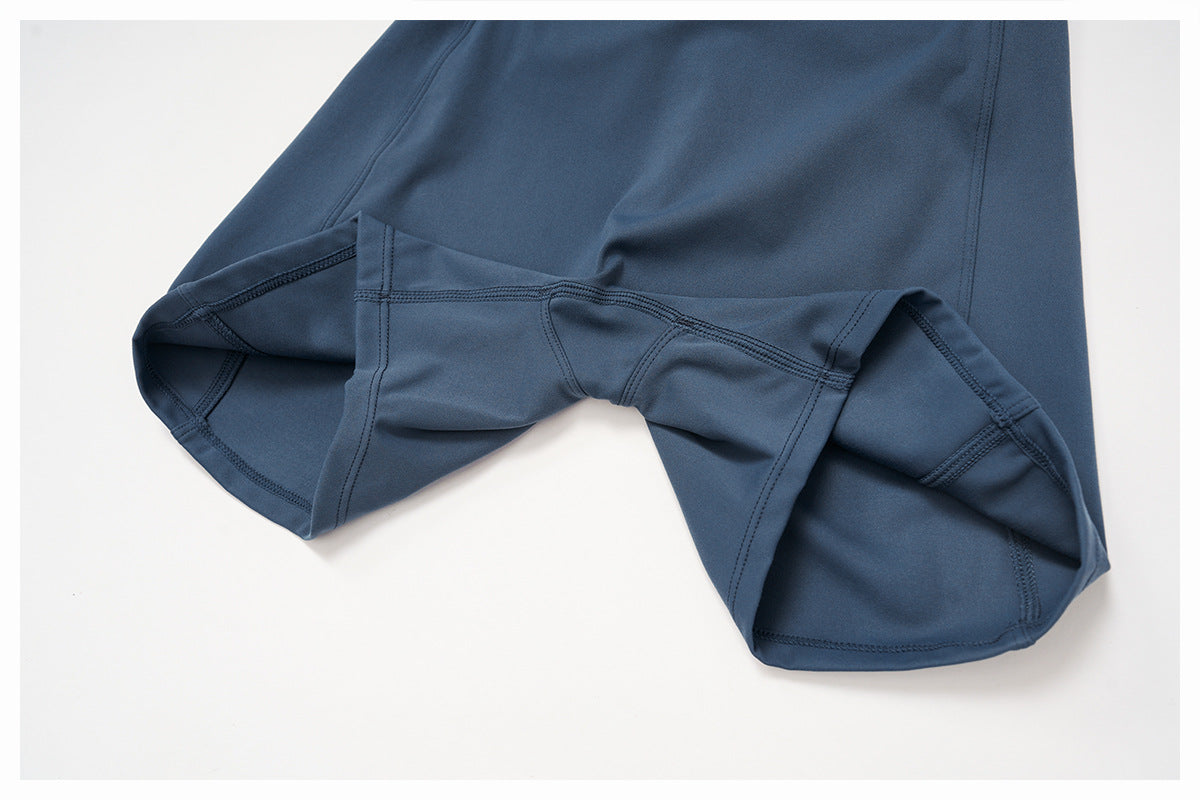 Brushed Yoga Shorts High Waist Pleated Slimming Tight Shorts Women Outdoor Running Sports Workout Clothes