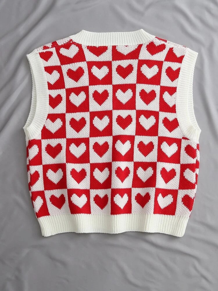 Vest Women Outer Wear Knitted Vest Spring Loose Outerwear Vest Coat