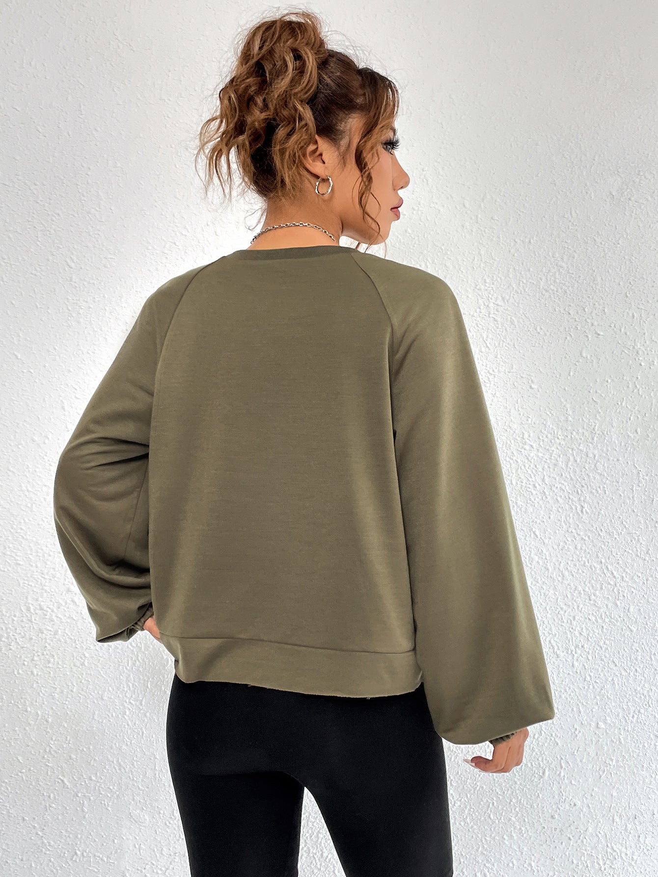 Women Clothing Japan South Korea Casual Round Neck Sweatshirt