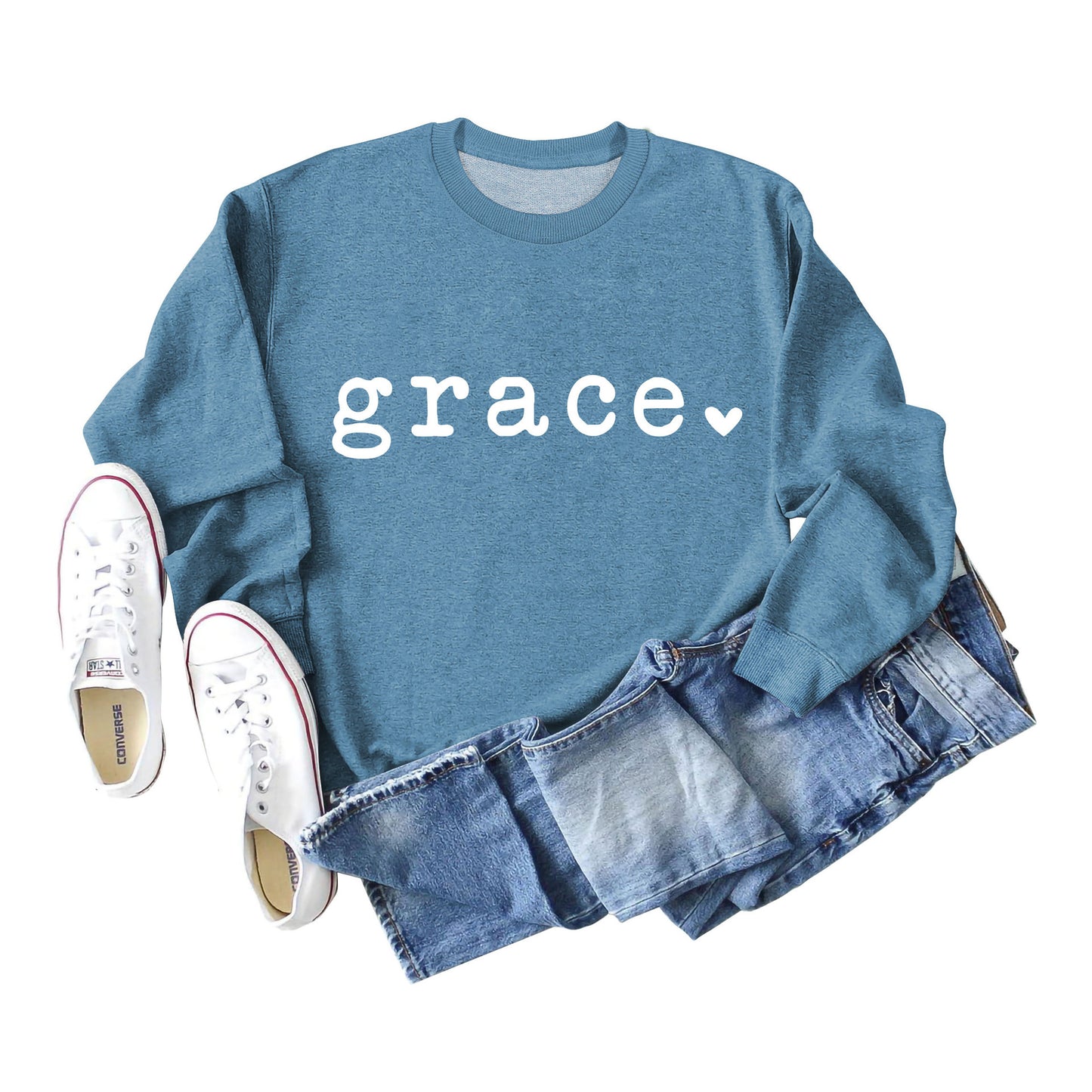 Blue White Sweatshirt Font