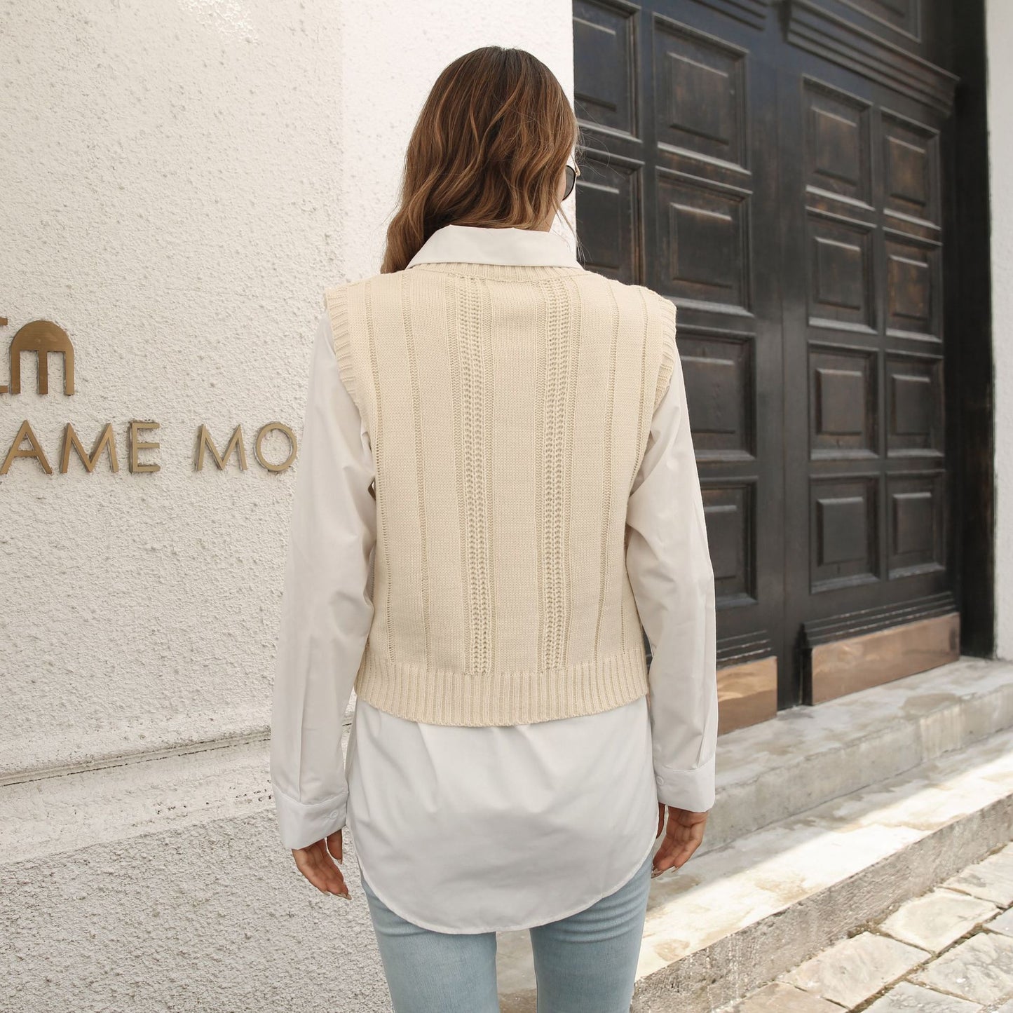 Popular Vest Sweater Women Vest Autumn Winter Knitwear Sweater
