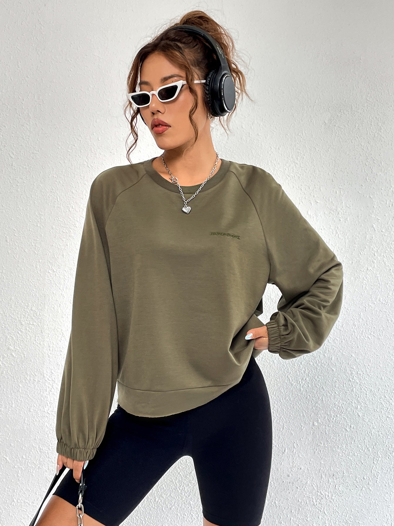 Women Clothing Japan South Korea Casual Round Neck Sweatshirt