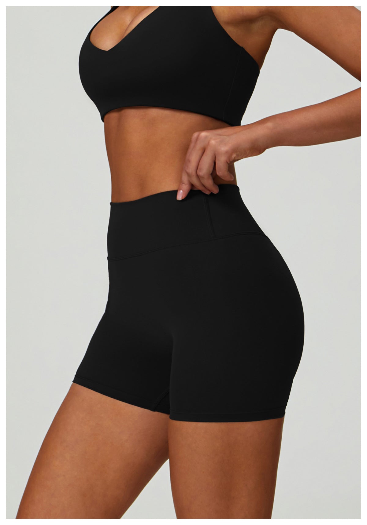 Nude Feel Yoga Shorts Tight High Waist Quick Drying Outdoor Exercise Shorts Women Casual Running Fitness Clothes